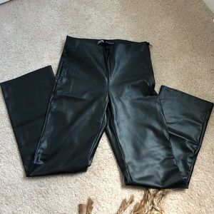 COPY - Zara black leather pants